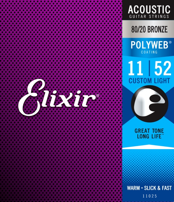 Elixir Polyweb 80/20   Custom Light 11-52