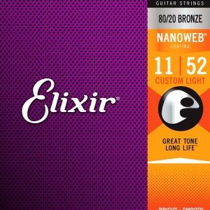 Elixir Nanoweb 80/20   Custom Light 11-52