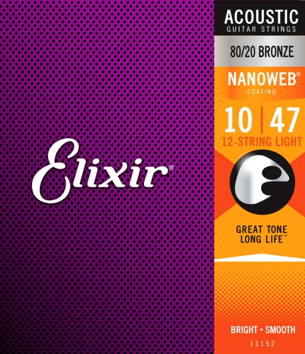 Elixir Nanoweb 80/20   12 String Light 10-47
