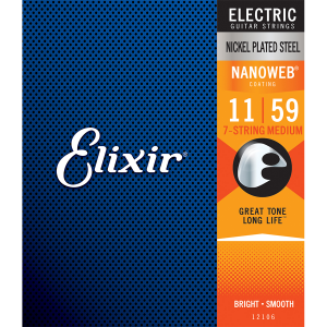 Elixir 12106 Nanoweb Electric 7 String Medium 11-59