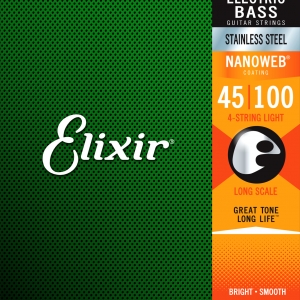Elixir Nanoweb Bass Stainless Steel Light 45-100
