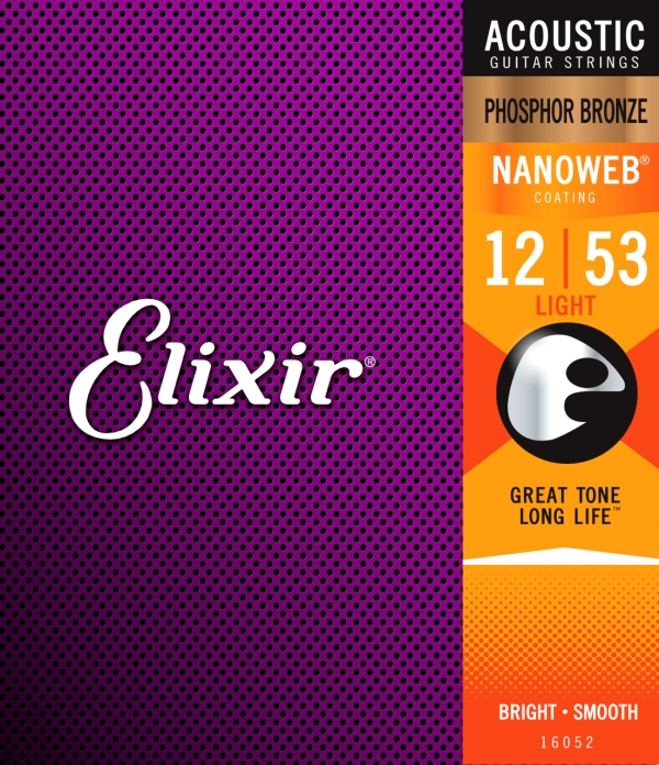 Elixir Nanoweb Phosphor Bronze Light 12-53