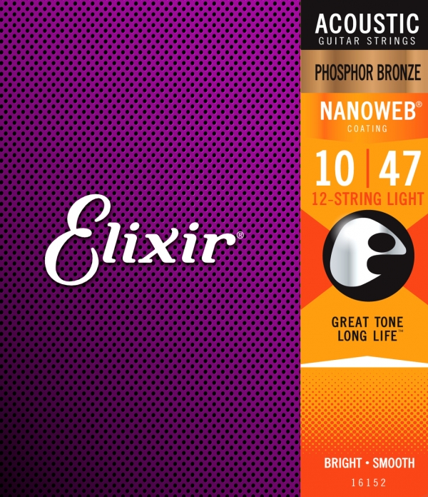 Elixir Nanoweb Phosphor Bronze 12 String Light 10-47