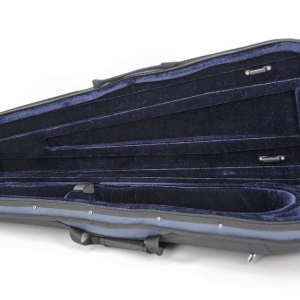 TG Violin Case Dart Deluxe Lightweight Blk/Blue 1/2
