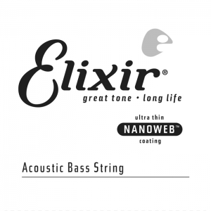 Elixir 15765 Nanoweb Single Acoustic Bass .065