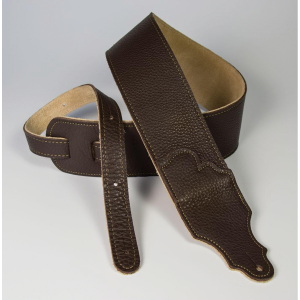 Franklin Original  2.5" Chocolate Glove Leather with Gold Stitching