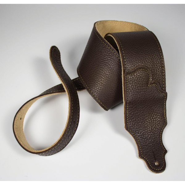 Franklin Original  3" Chocolate Glove Leather with Gold Stitching