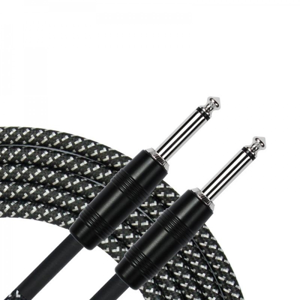 Kirlin 20ft Black Woven Guitar Cable