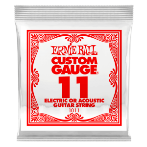 .011 Plain Steel Electric or Acoustic Guitar String