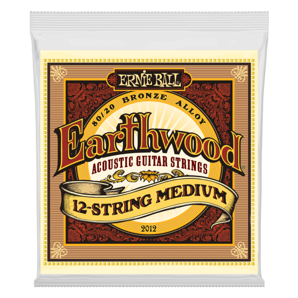 Earthwood Medium 12-String 80/20 Bronze Acoustic Guitar Strings - 11-28 Gauge