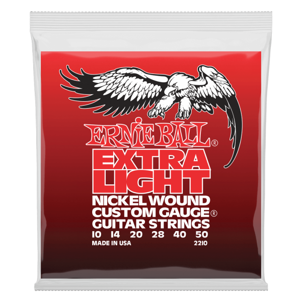 Extra Light Nickel Wound w/ wound G Electric Guitar Strings - 10-50 Gauge