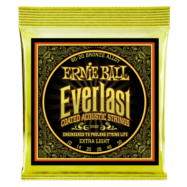Everlast Extra Light Coated 80/20 Bronze Acoustic - 10-50 Gauge