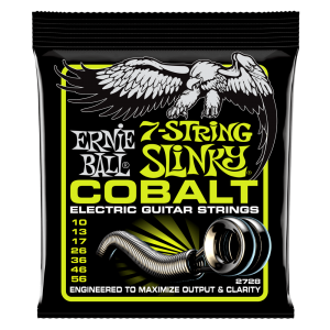 Regular Slinky Cobalt 7-String Electric Guitar Strings - 10-56 Gauge