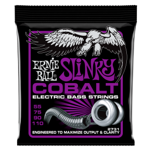 Power Slinky Cobalt Electric Bass Strings - 55-110 Gauge