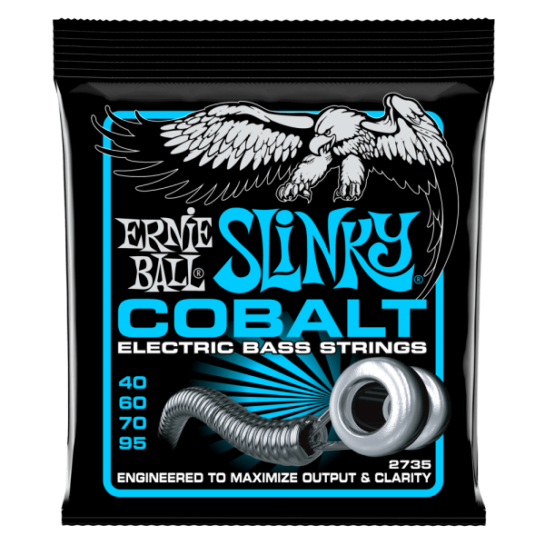 Extra Slinky Cobalt Electric Bass Strings - 40-95 Gauge