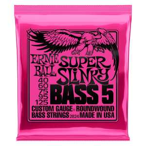 Super Slinky 5-String Nickel Wound Electric Bass Strings - 40-125 Gauge