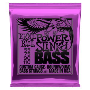 Power Slinky Nickel Wound Electric Bass Strings - 55-110 Gauge