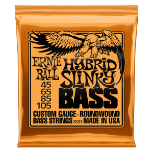 Hybrid Slinky Nickel Wound Electric Bass Strings - 45-105 Gauge
