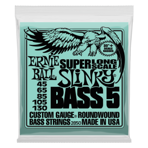 Bass 5 Slinky Super Long Scale Electric Bass Strings - 45-130 Gauge