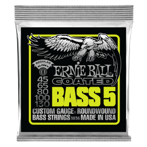 Bass 5 Slinky Coated Electric Bass Strings - 45-130 Gauge