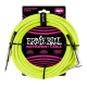 10' Braided Straight / Angle Instrument Cable Neon - Yellow
