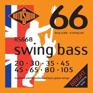 Rotosound Swing Bass 66 8-Str Long Scale Hybrid 20-105 Stainless