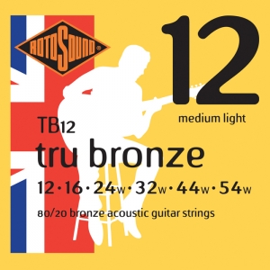 Rotosound Tru Bronze 80/20 String Set 12-54