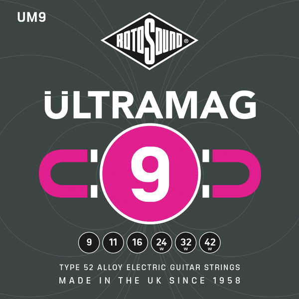 Rotosound RUM9 Ultramag Electric Set 9 - 42