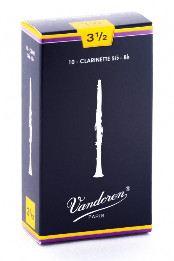 Vandoren B Flat Clari Reed Trad 10Box  3.5