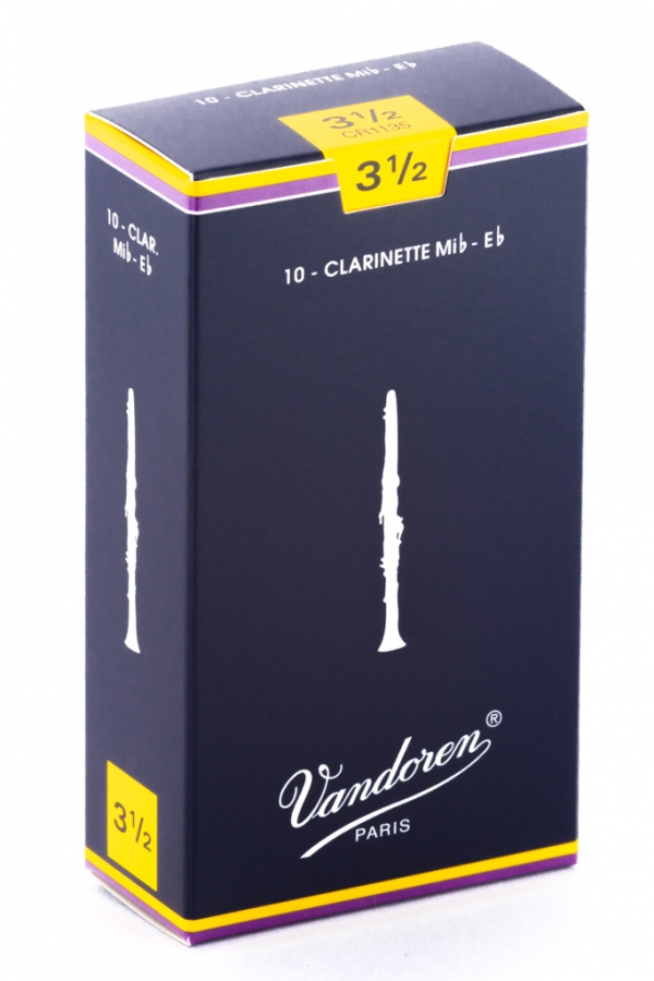 Vandoren E Flat Clari Reed Trad 10Box  3.5