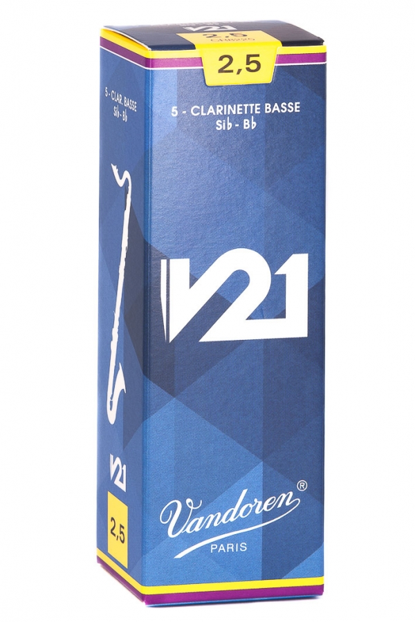 Vandoren Bass Clari Reed V21 5Box  2.5
