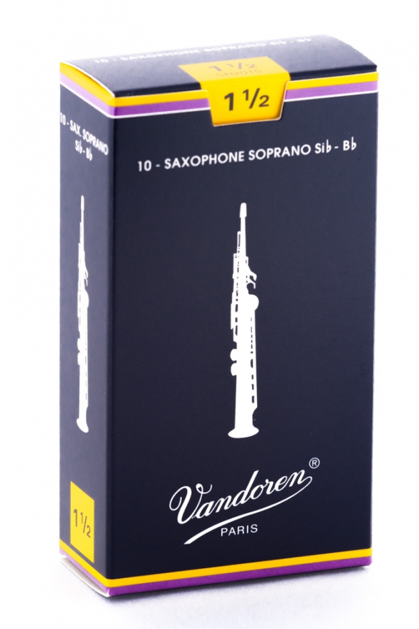 Vandoren Sop Sax Reed Trad 10Box  1.5