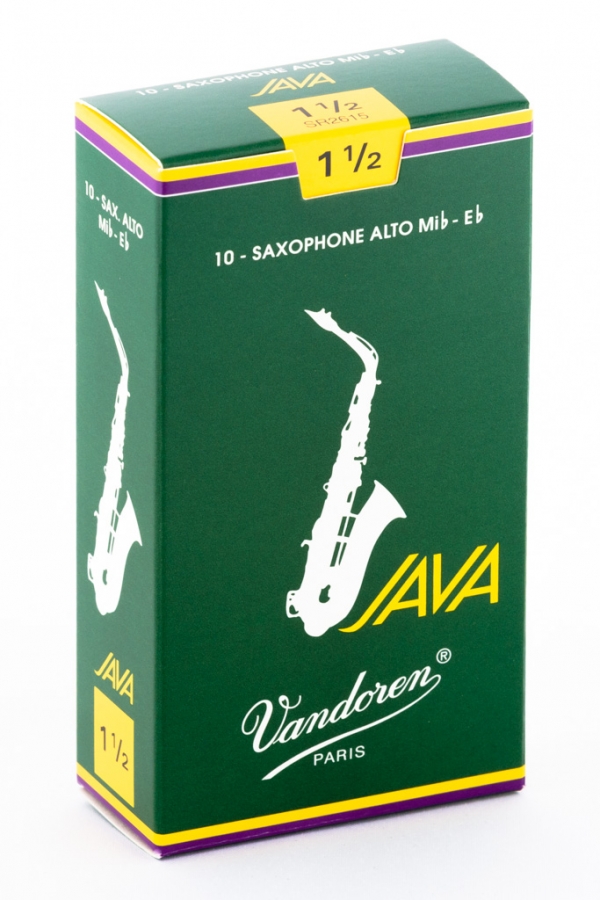 Vandoren Alto Sax Reed Java 10Box  1.5