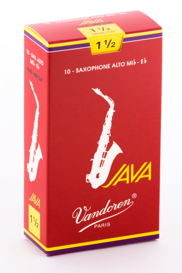 Vandoren Alto Sax Reed Java Red 10Box  1.5