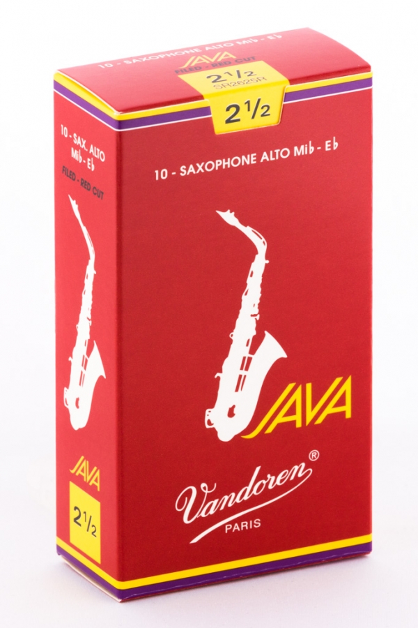 Vandoren Alto Sax Reed Java Red 10Box  2.5
