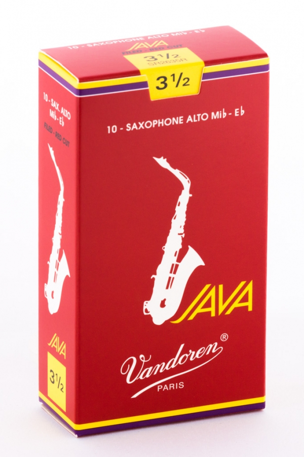 Vandoren Alto Sax Reed Java Red 10Box  3.5