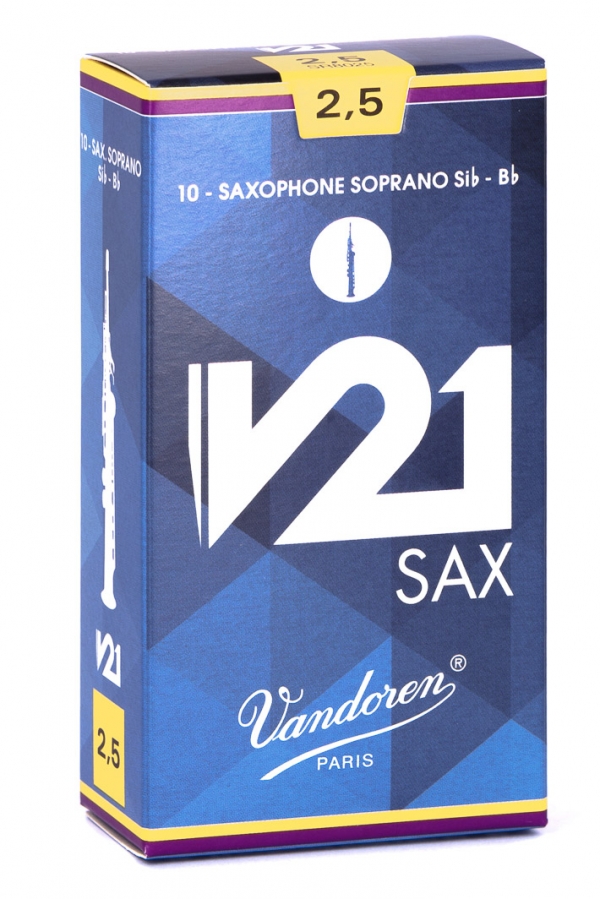 Vandoren Sop Sax Reed V21 10Box  2.5