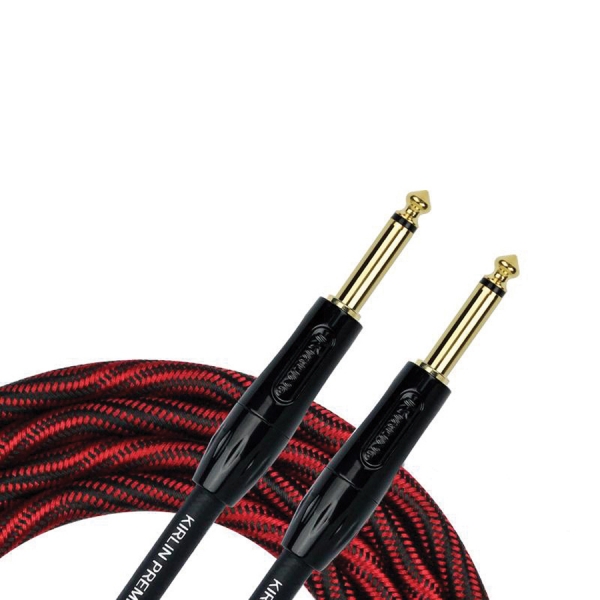 Kirlin 20ft Premium Plus Wave Red Guitar Cable