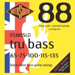 Rotosound Tru Bass  88 Black Nylon 5 string 65-135
