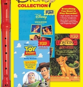DISNEY COLLECTION 3 BOOKS/RECORDER PACK