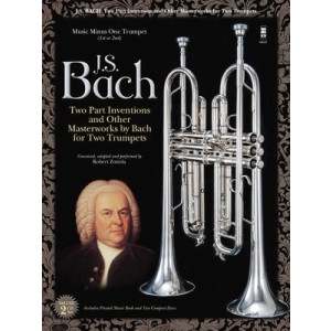 BACH - TWO PART INVENTIONS FOR 2 TRUMPETS BK/2CD