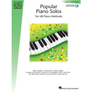 HLSPL POPULAR PIANO SOLOS BK 4 BK/CD 2ND ED