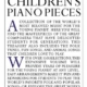 LIBRARY OF CHILDRENS PIANO PIECES
