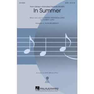 IN SUMMER FROM FROZEN SATB