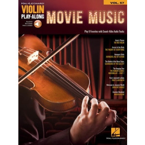 MOVIE MUSIC VIOLIN PLAYALONG V57 BK/OLA