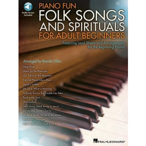 PIANO FUN FOLK SONGS SPIRITUALS ADULT BEGINNERS BK/OLA