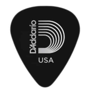 D'Addario Black Celluloid Guitar Picks, 10 pack, 0.50mm