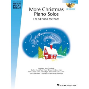 HLSPL MORE CHRISTMAS PIANO SOLOS LEV 1 BK/CD