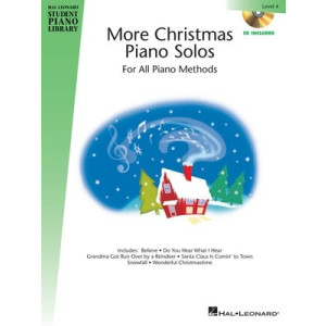 HLSPL MORE CHRISTMAS PIANO SOLOS LEV 4 BK/CD