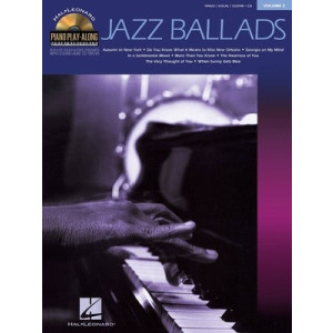JAZZ BALLADS PIANO PLAY ALONG V2 BK/CD